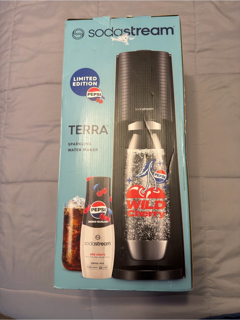 SodaStream Terra Sparkling Water Maker - Black (Pepsi Limited Edition)